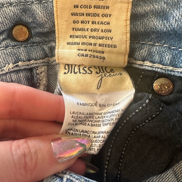 Miss Me Women's Light Blue Boot Cut Jeans with Embellishments - Picture 8 of 8